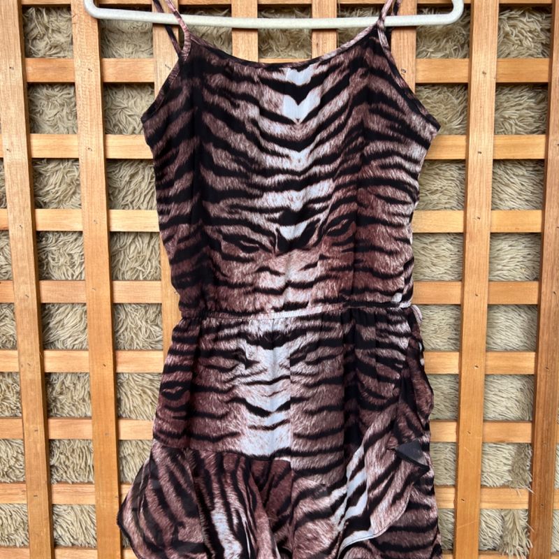 Vestido animal print renner shops