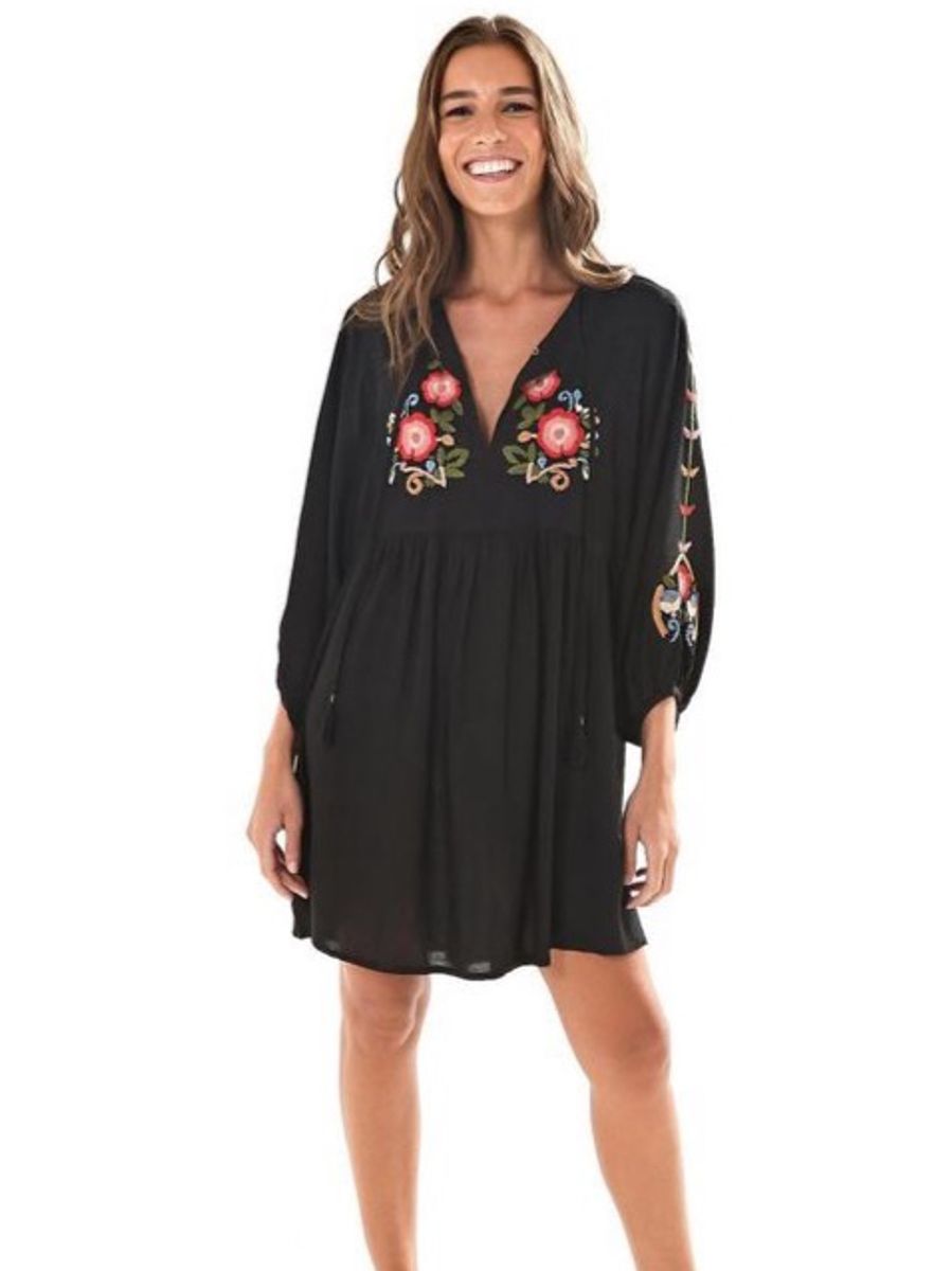 vestido bata farm