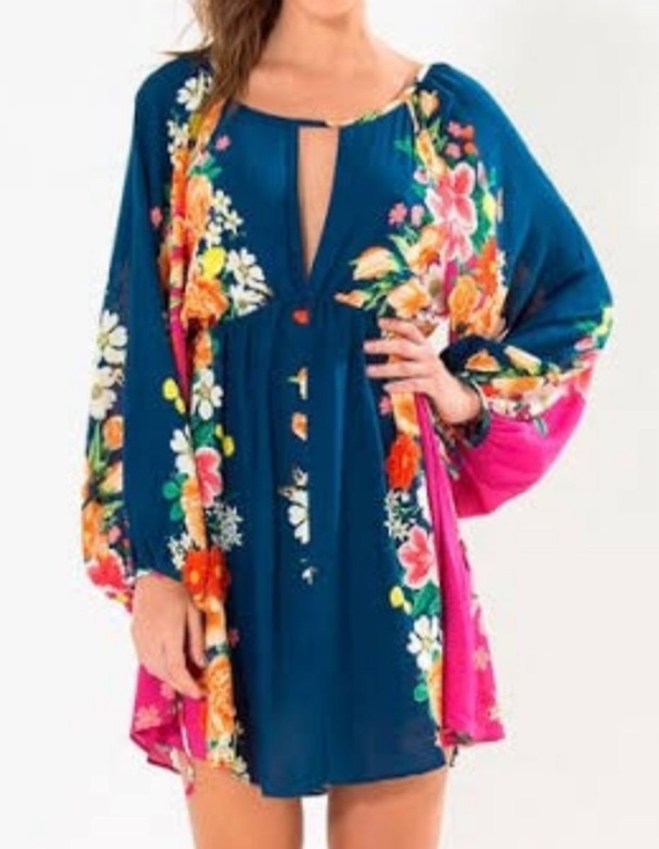 vestido bata farm