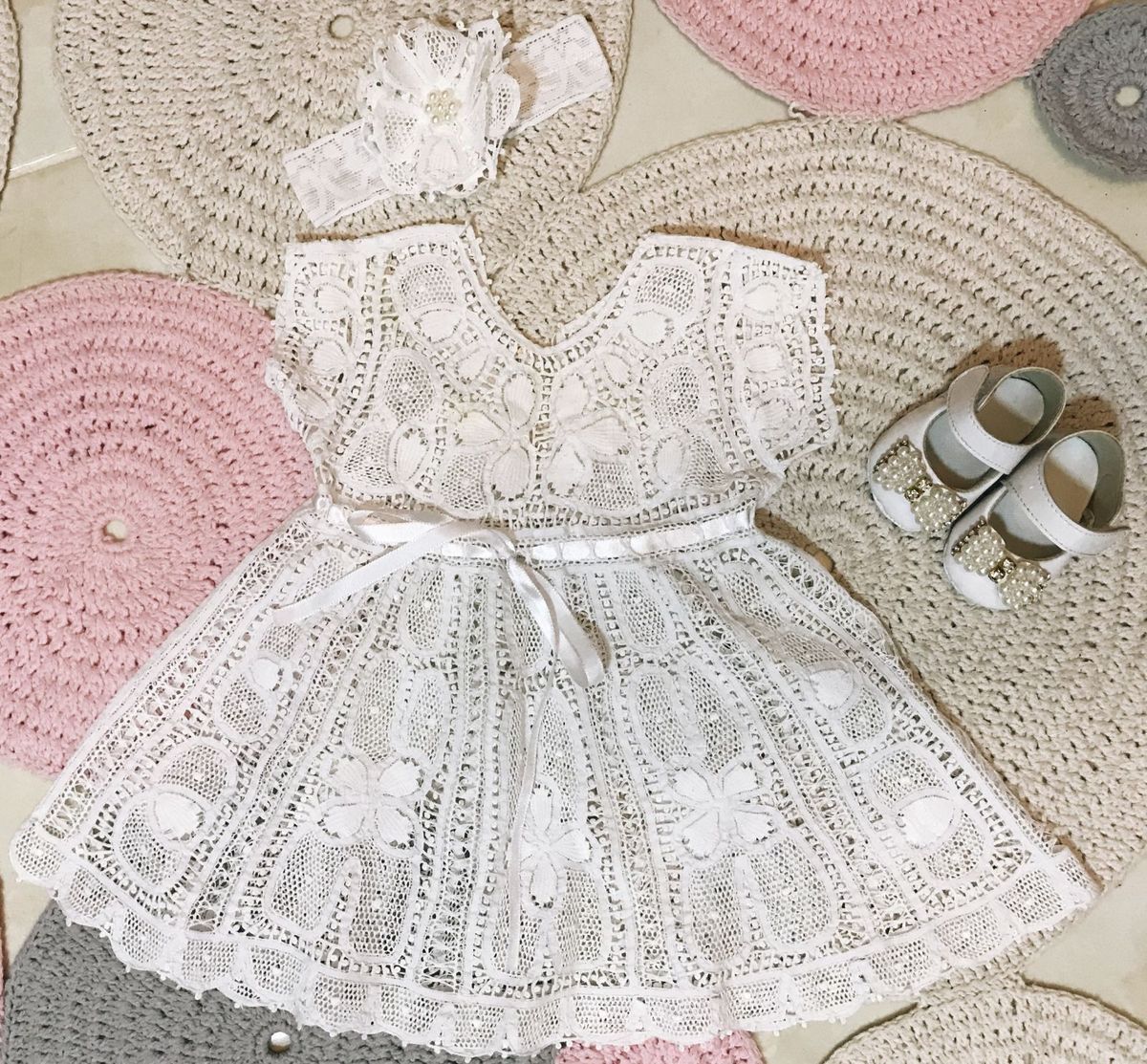 vestido batizado renascença