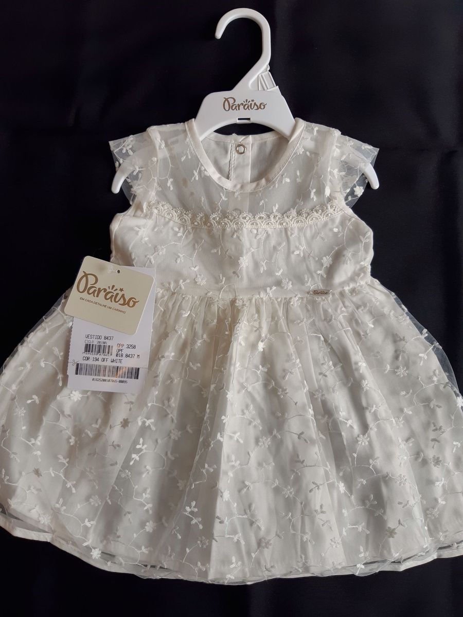 vestido de festa para bebe de 6 meses