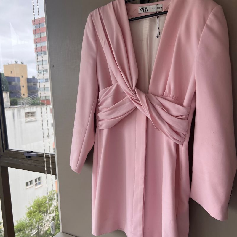 Rosa Vestido Blazer Zara Rosa Vestido Blazer Zara Unique Chic