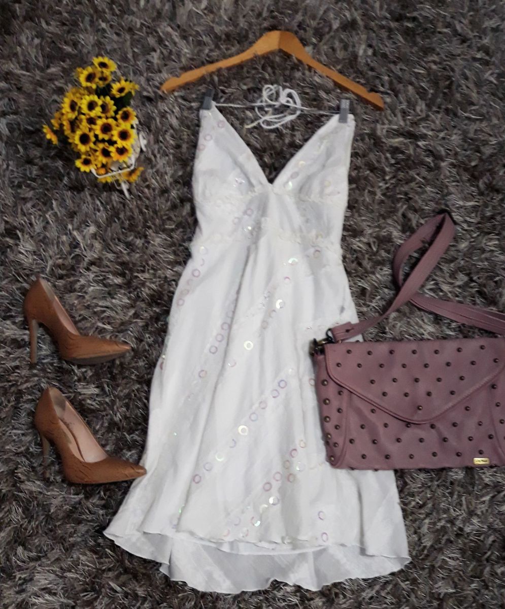 vestido boho chic branco