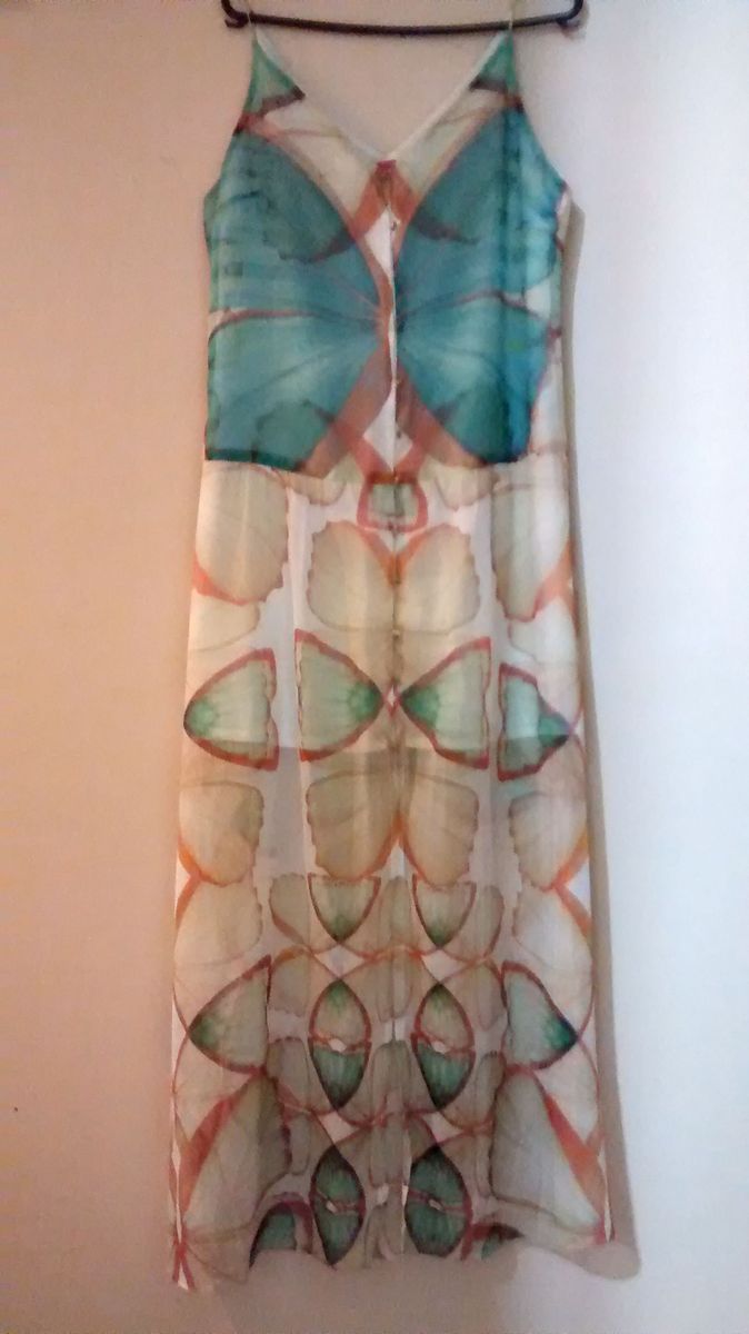 vestido borboleta farm