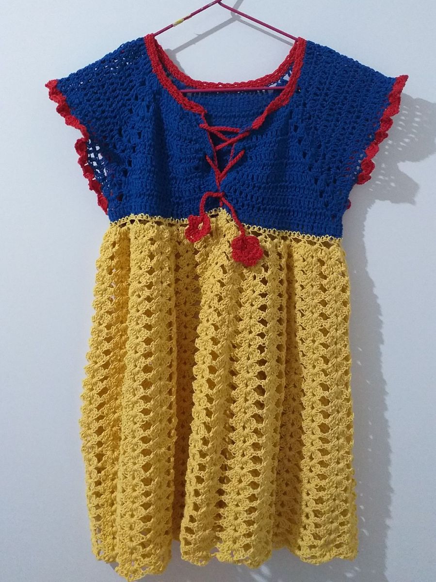 vestido de croche menina