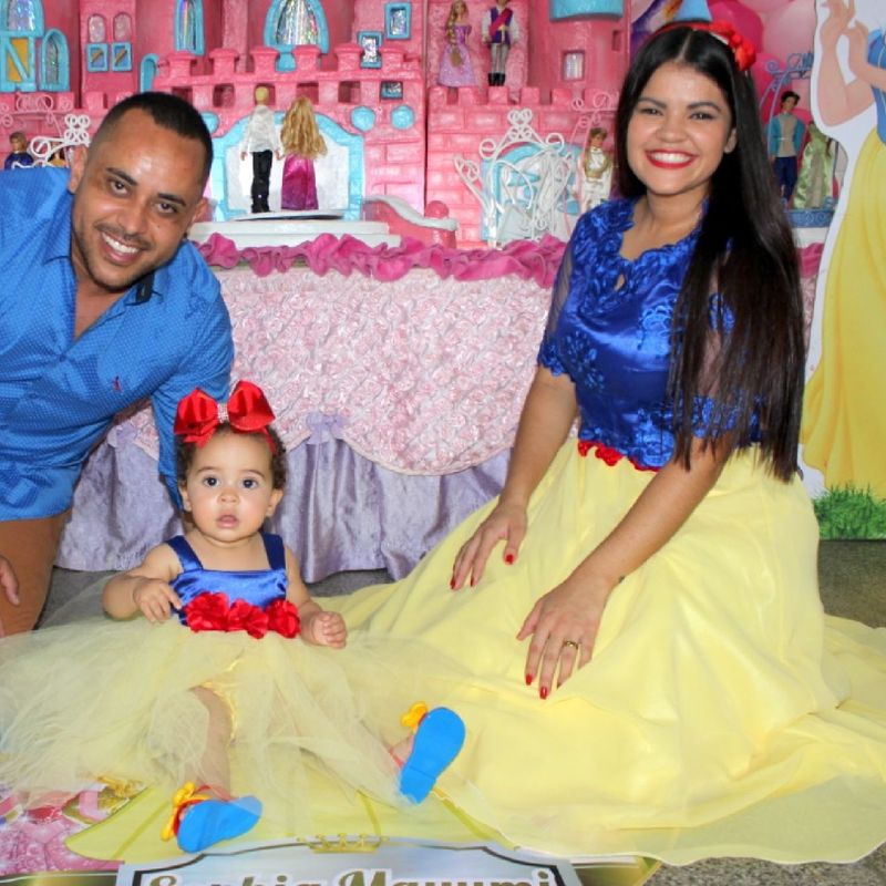 Vestido Branca de Neve Mãe e Filha