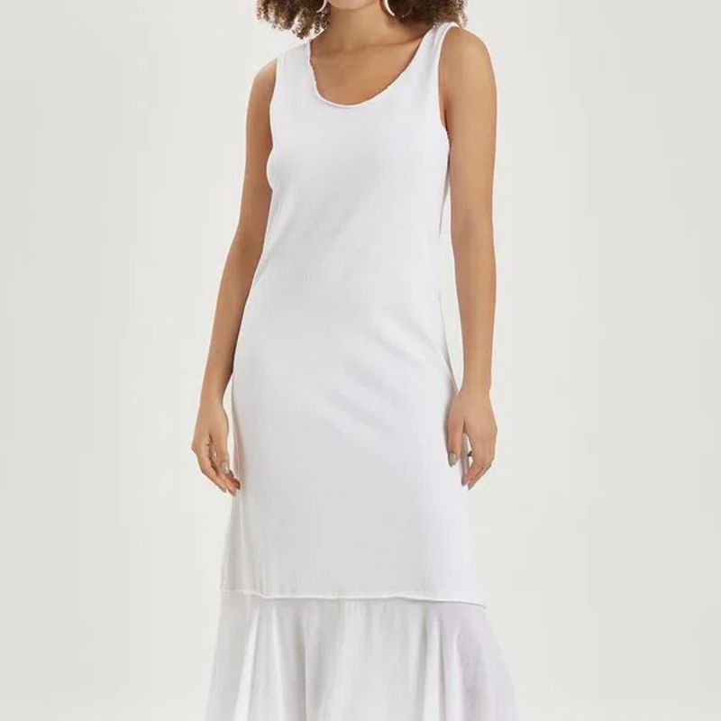 Vestido hot sale branco canal