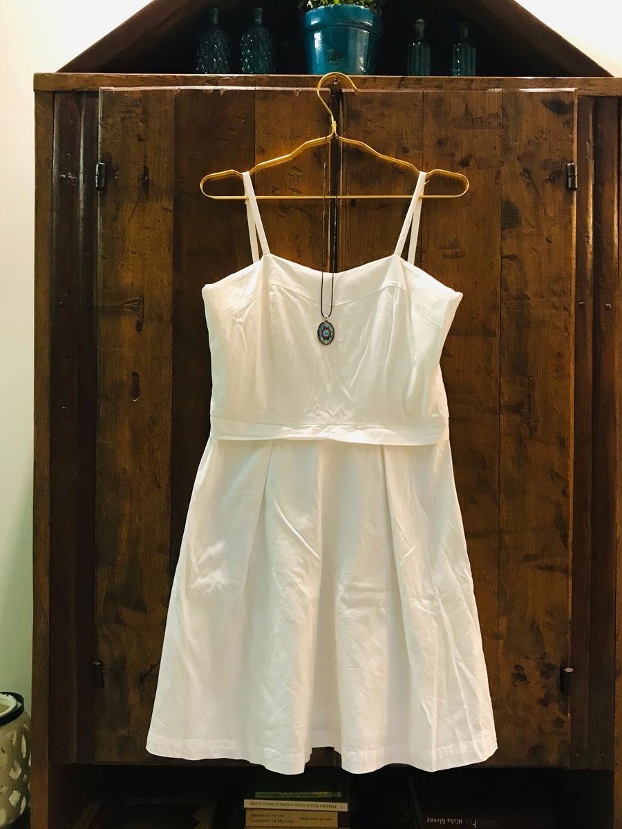 Vestido branco hot sale curto c&a