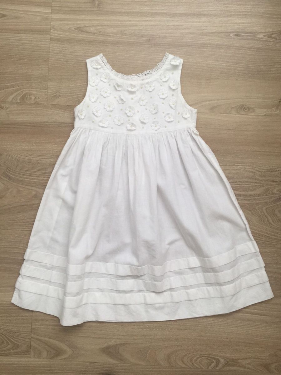 vestido branco de algodão