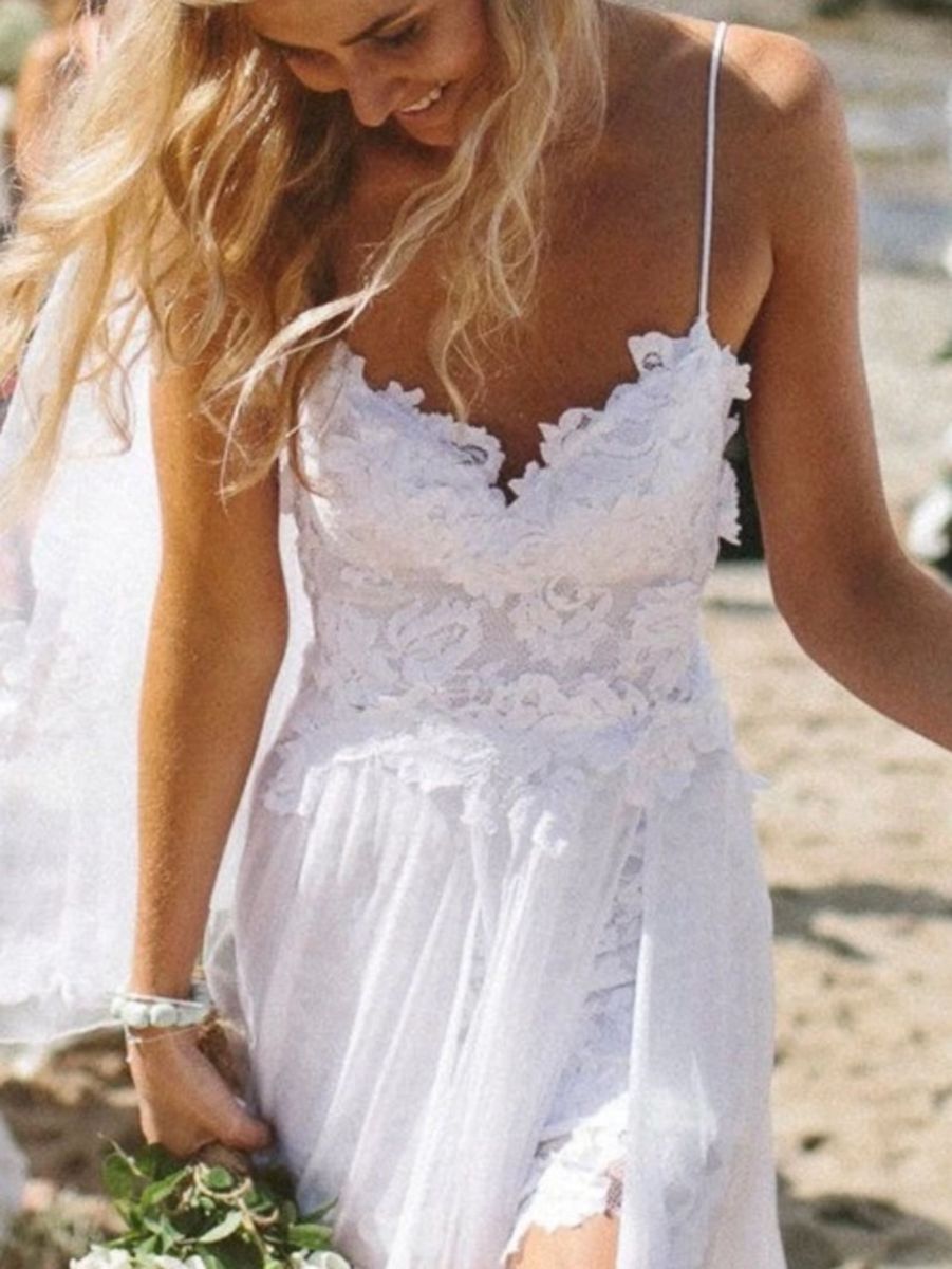 vestidos branco de praia