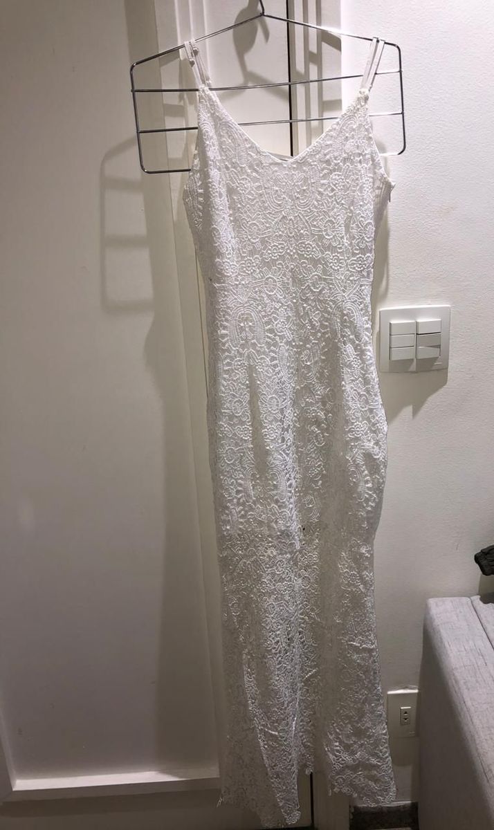 vestido branco renda renner