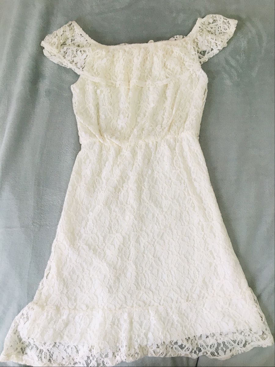 vestido branco c&a