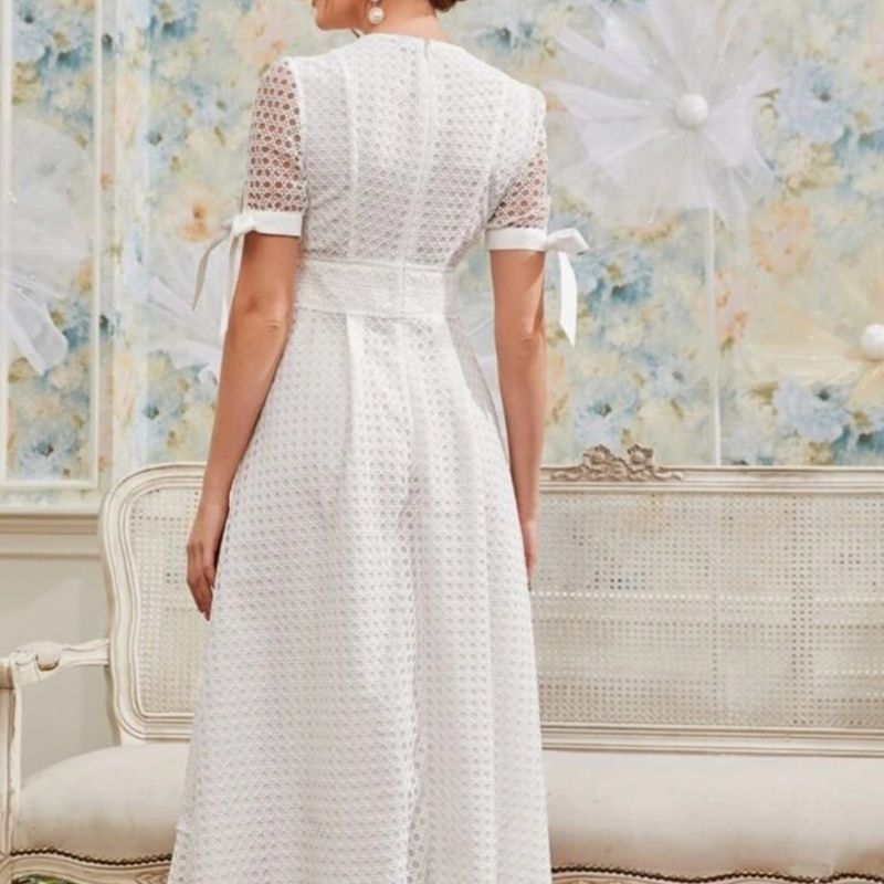 Vestido Floral Vestido Branco Carinhoso Vestido Branco E Rosa