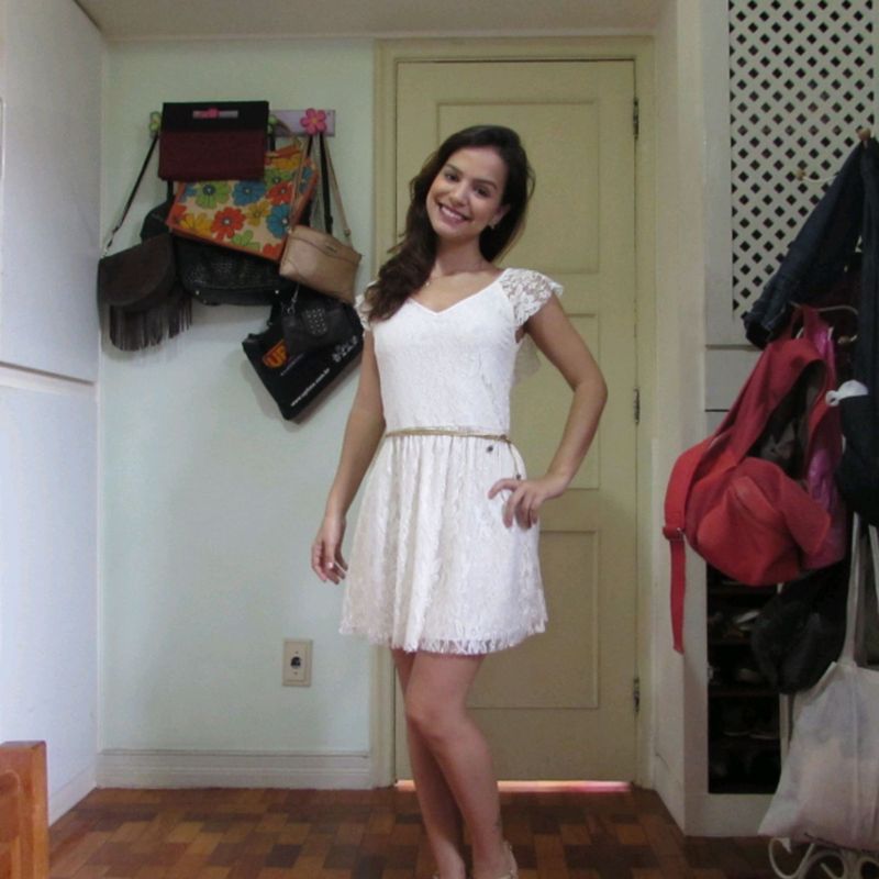 Vestido branco shops gelo