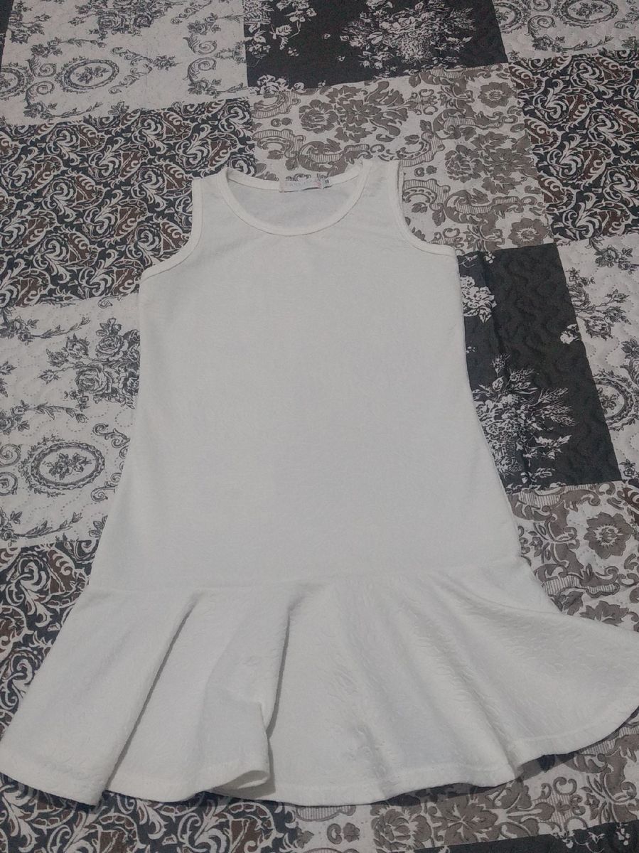 vestido branco tamanho 10