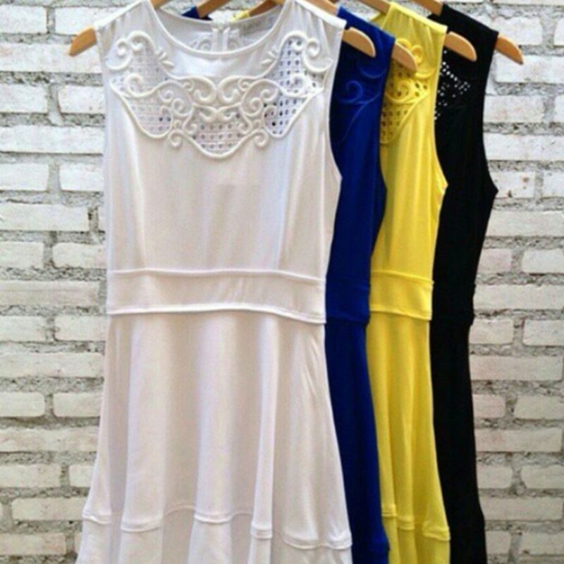 Loft white hot sale dress