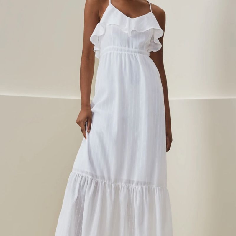 Vestido branco hot sale amaro