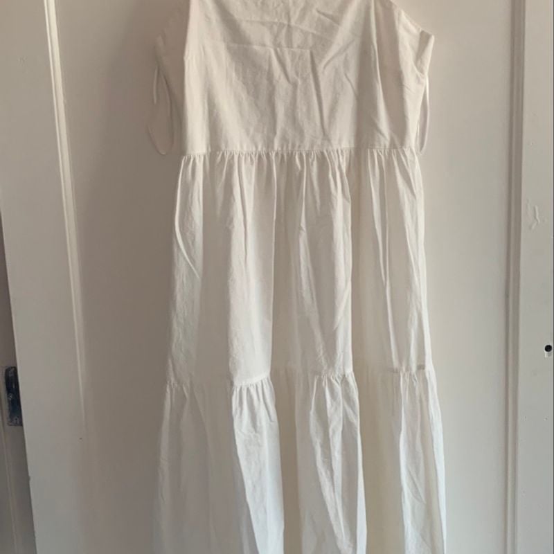 Vestido branco longo shops marisa