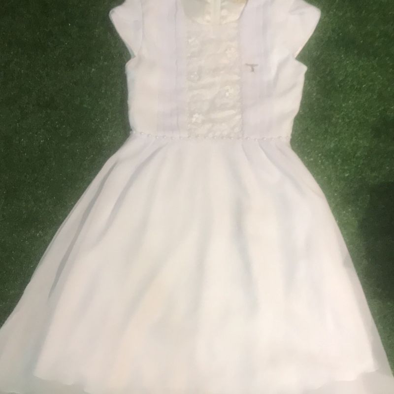 Vestido Branco para Primeira Comunh o Roupa Infantil para Menina Carinhoso Usado 71509711 enjoei