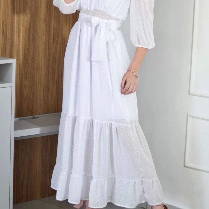 Vestido branco best sale pro reveillon