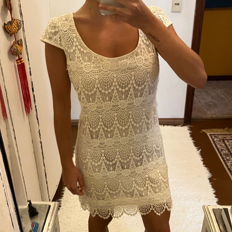 Vestido store branco bershka