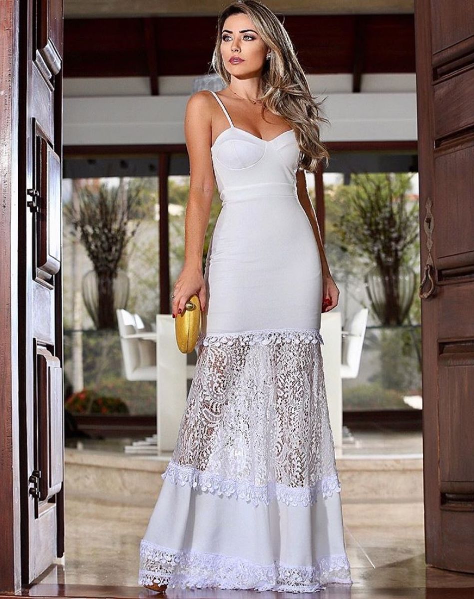 vestido branco missa