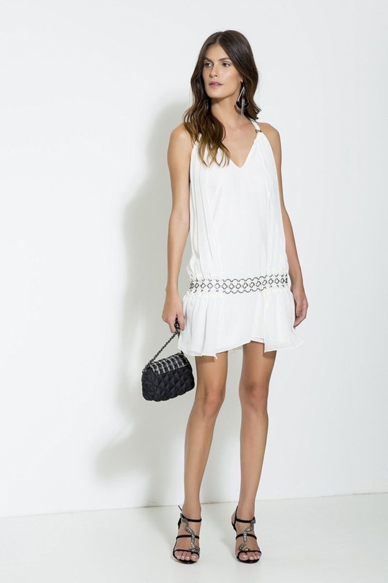 vestido branco animale