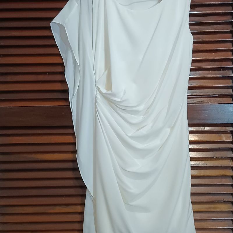 Vestido Branco Sedificado Tvz Tam 42 Vestido Feminino Tvz Usado