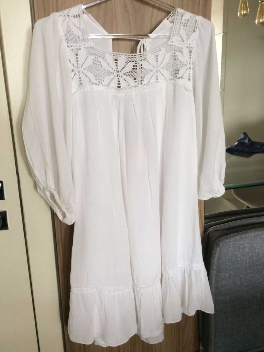 vestido branco soltinho