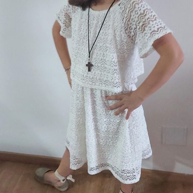 Vestido Branco Zara em Renda Zara Usado 109431169 enjoei