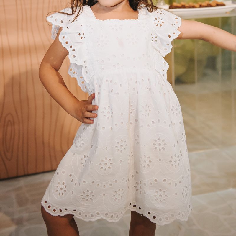 Vestido Infantil Zara Vestidos Menina Vestido Branco Zara Laise