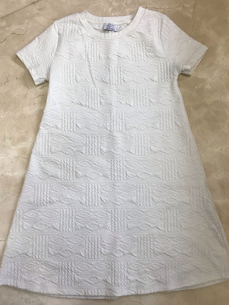 vestido branco zara