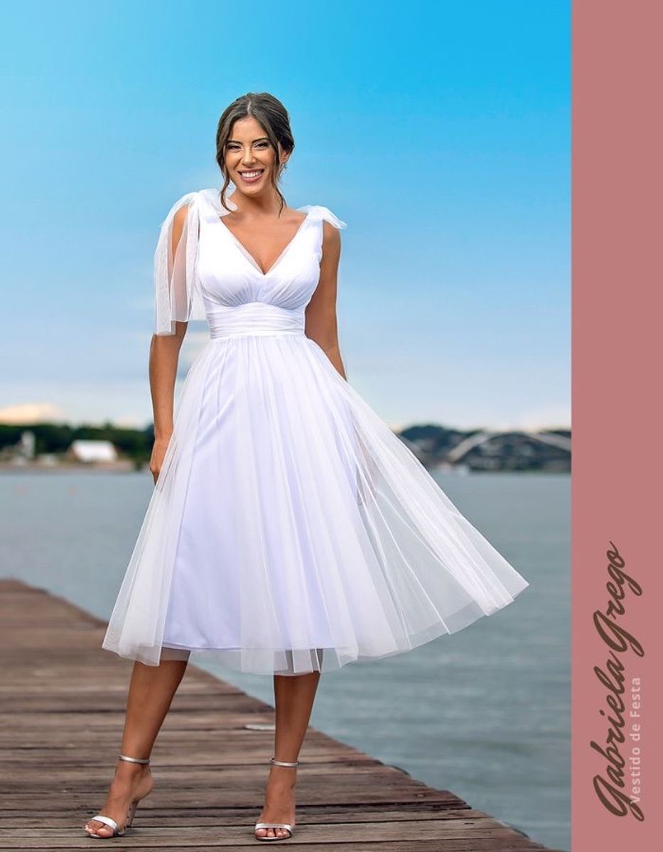 Vestido grego hot sale branco