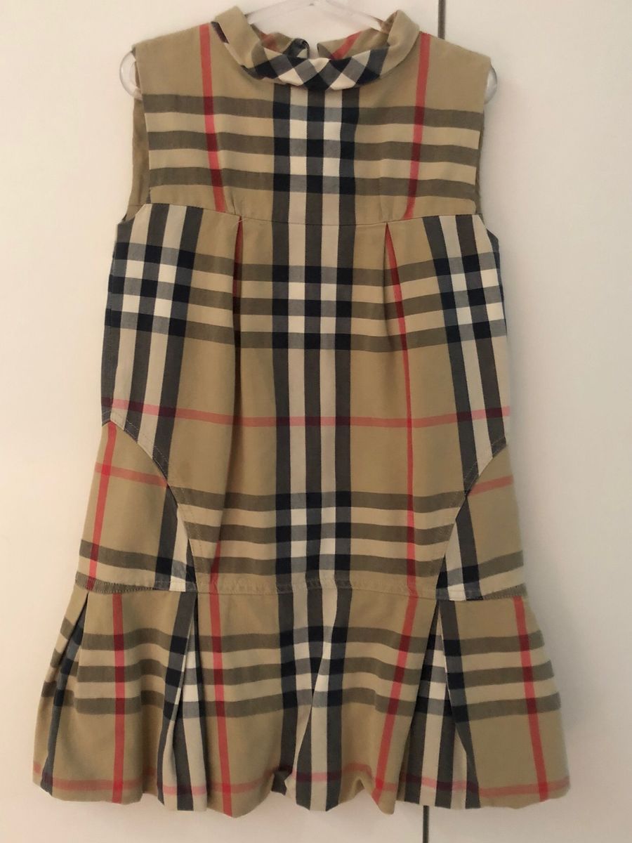 vestido infantil burberry