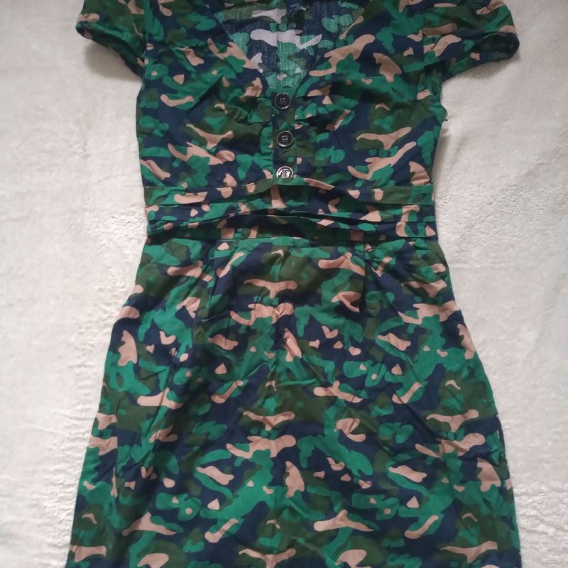 Vestido farm hot sale camuflado