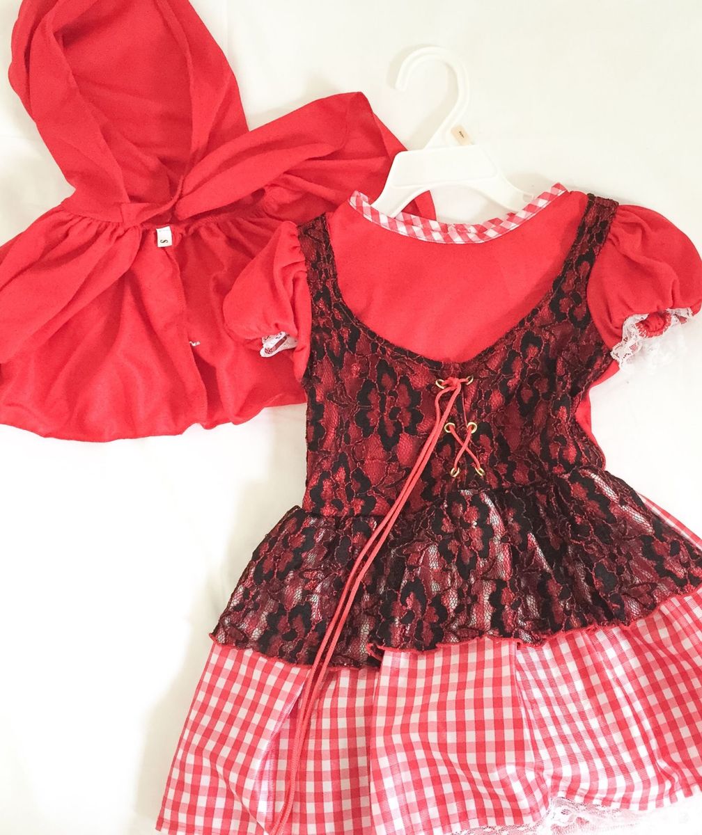 vestido chapeuzinho vermelho 2 anos