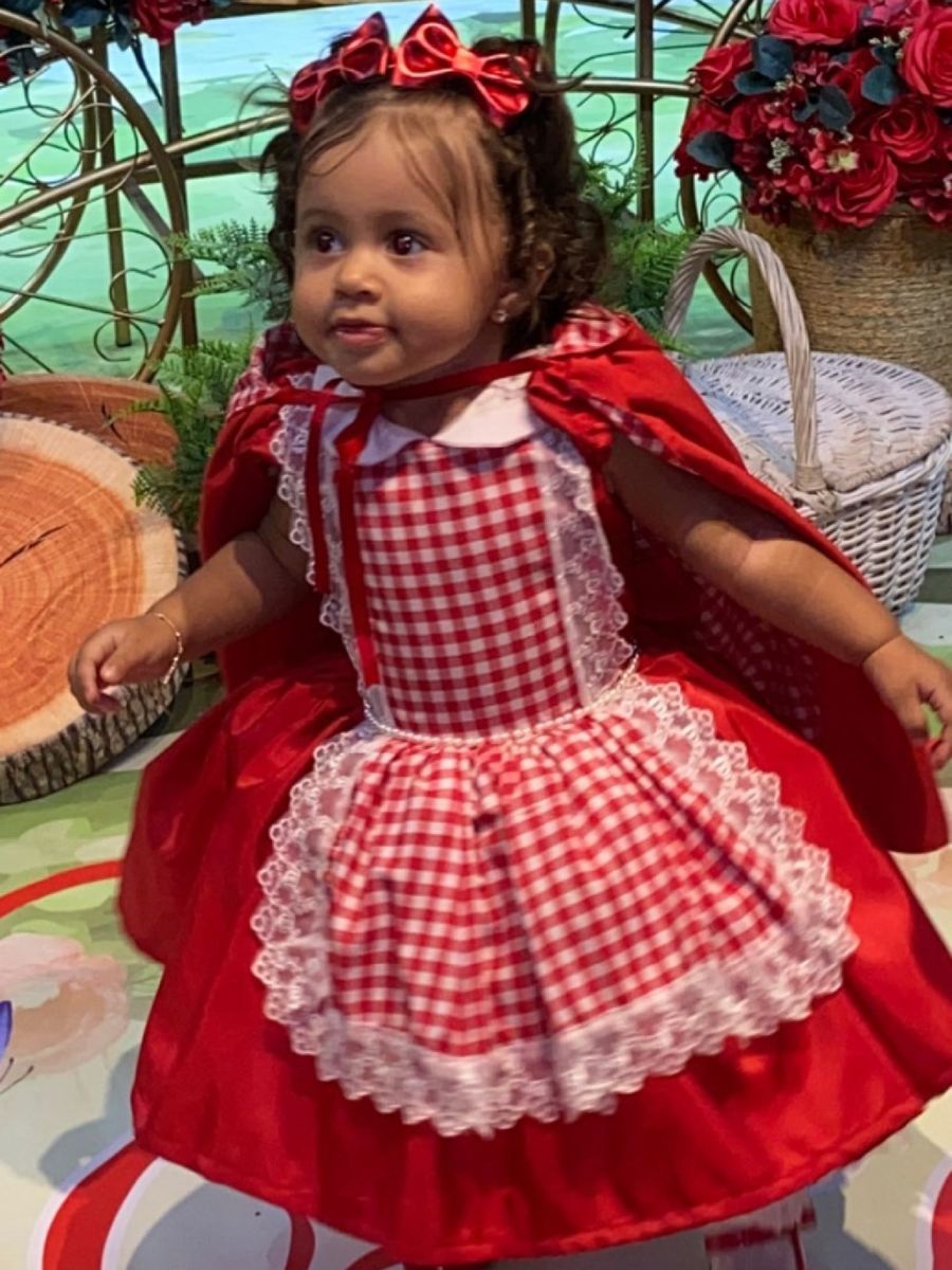 Vestido de store chapeuzinho vermelho infantil