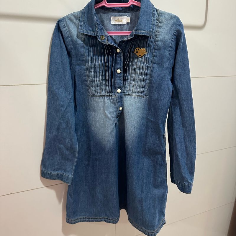 Vestido chemise jeans store infantil