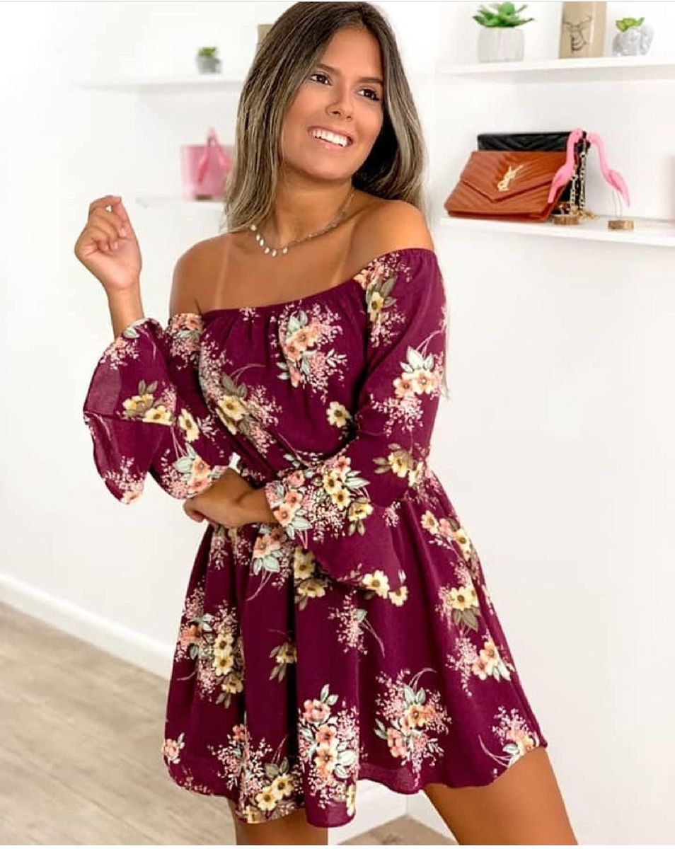 vestido longo florido ciganinha