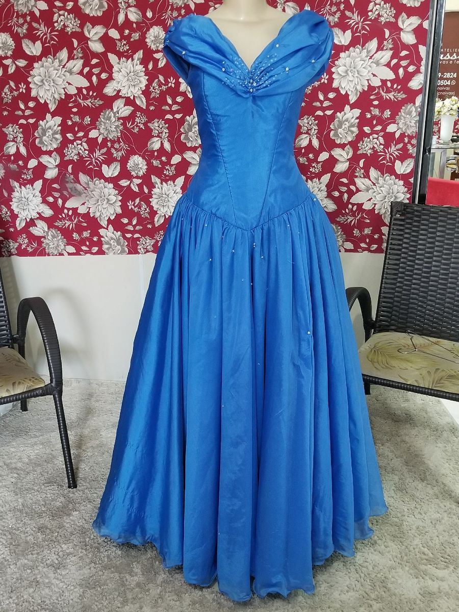 vestido cinderela simples