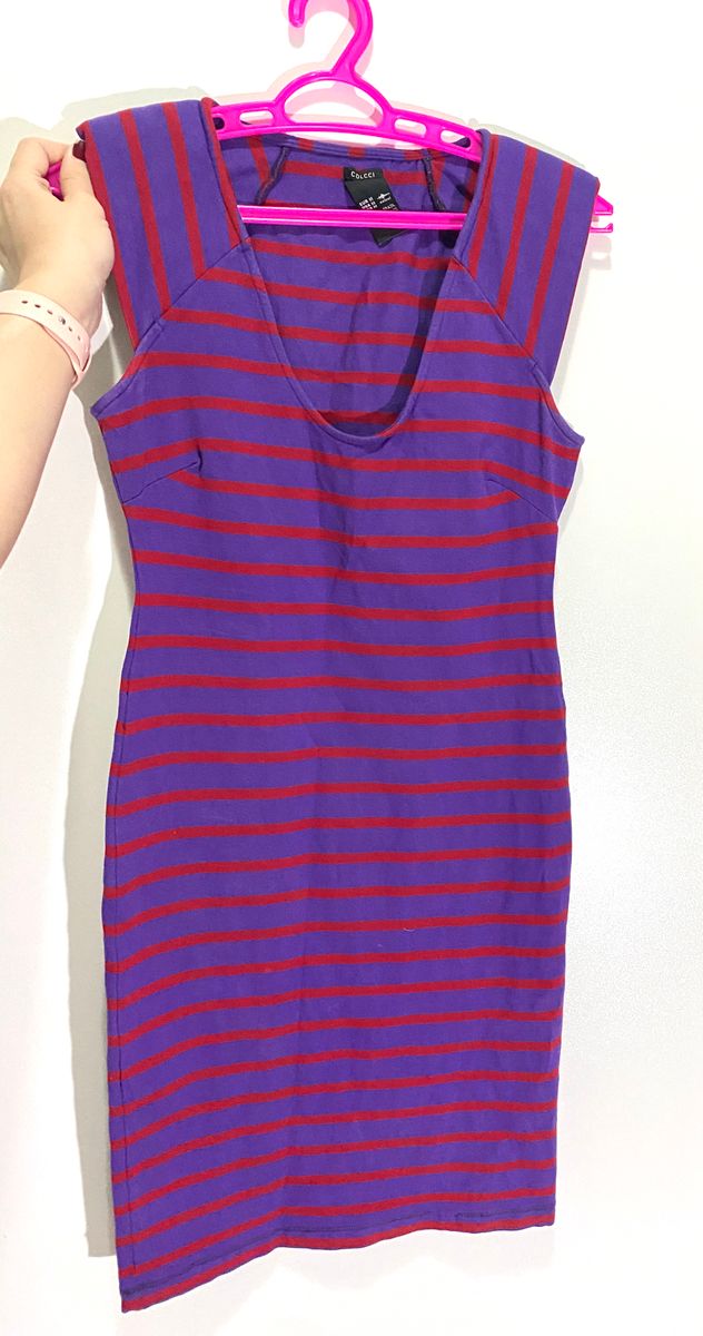 vestido malha colcci