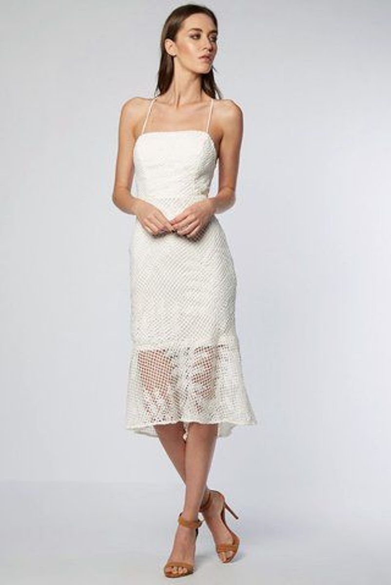 vestido branco colcci