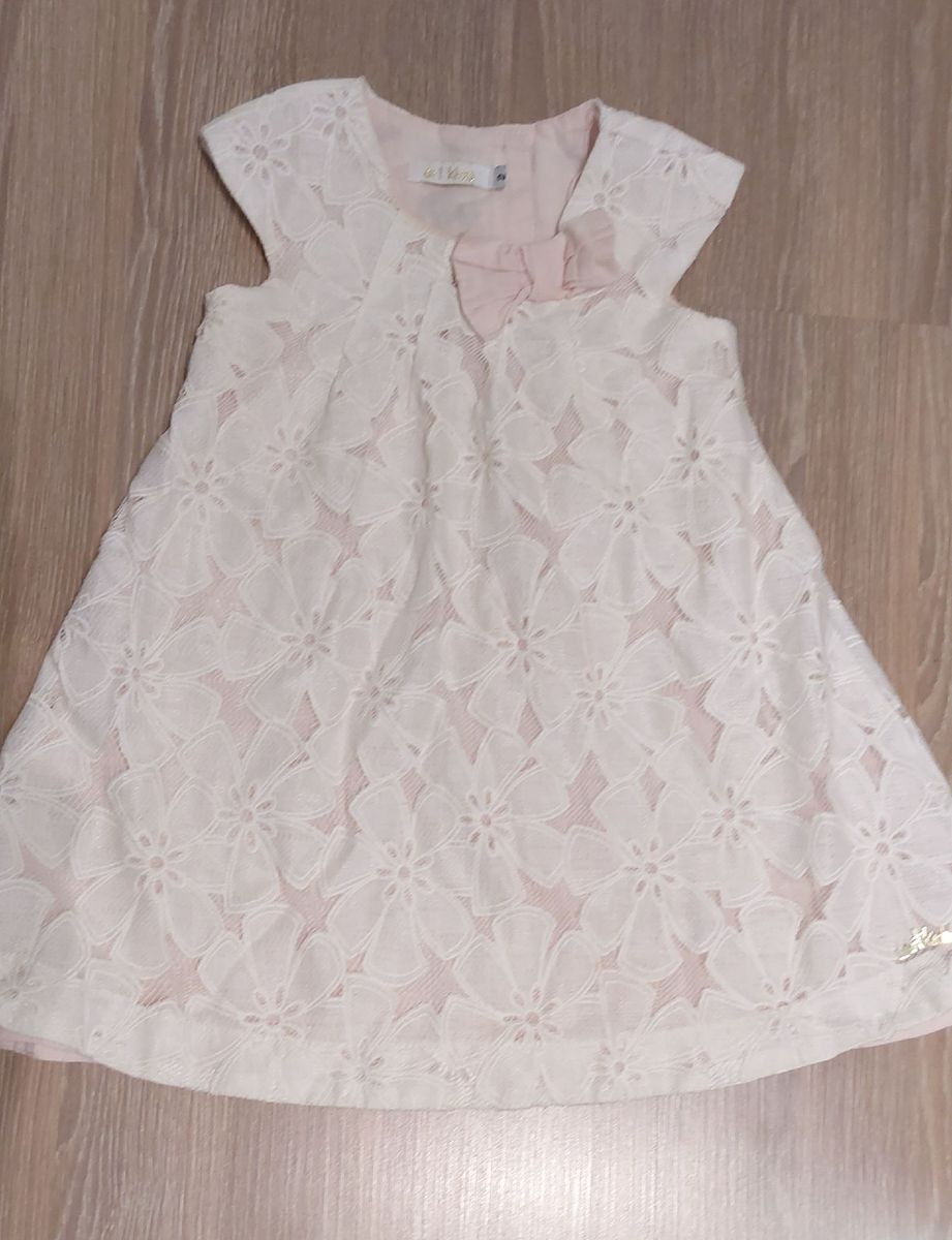 Vestido com Renda Maravilhoso!  Roupa Infantil para Menina Art