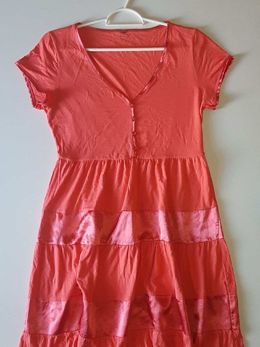 vestido coral - vestidos gatos-e-altos