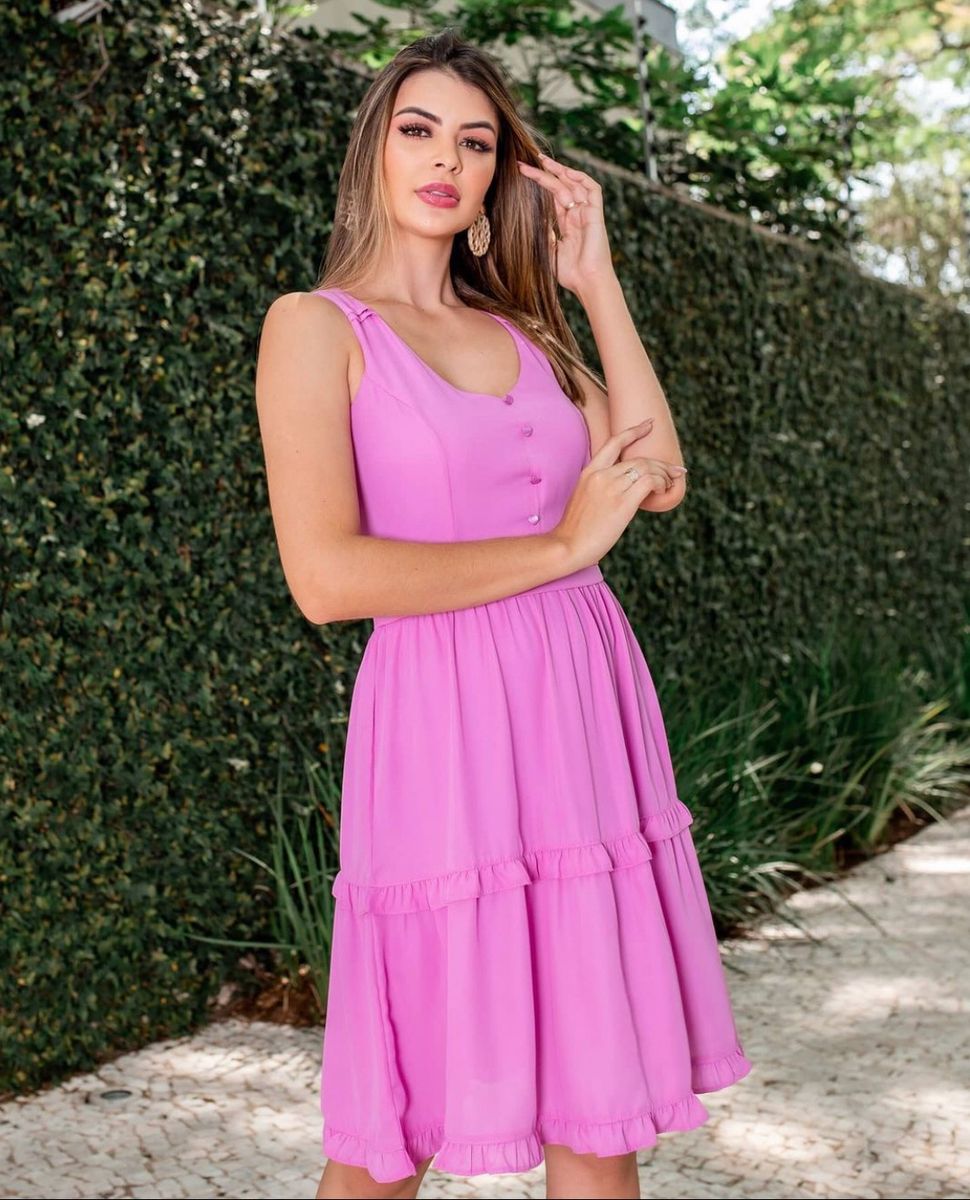 Vestido de sale crepe chiffon