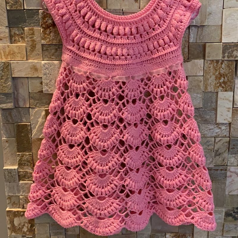 Vestidos de croche infantil 