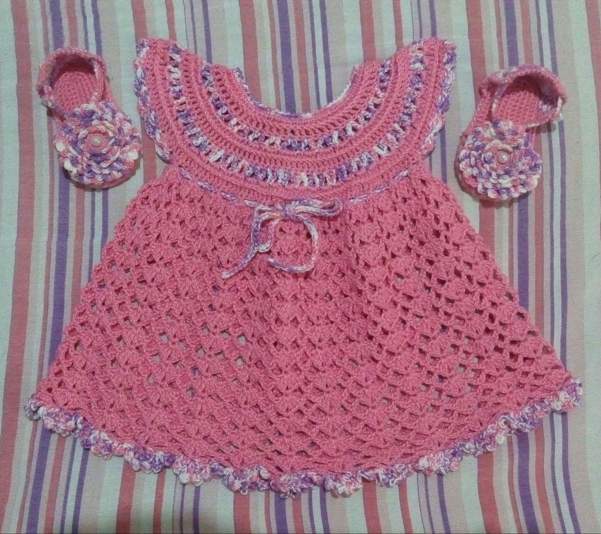 vestido de croche de bebe