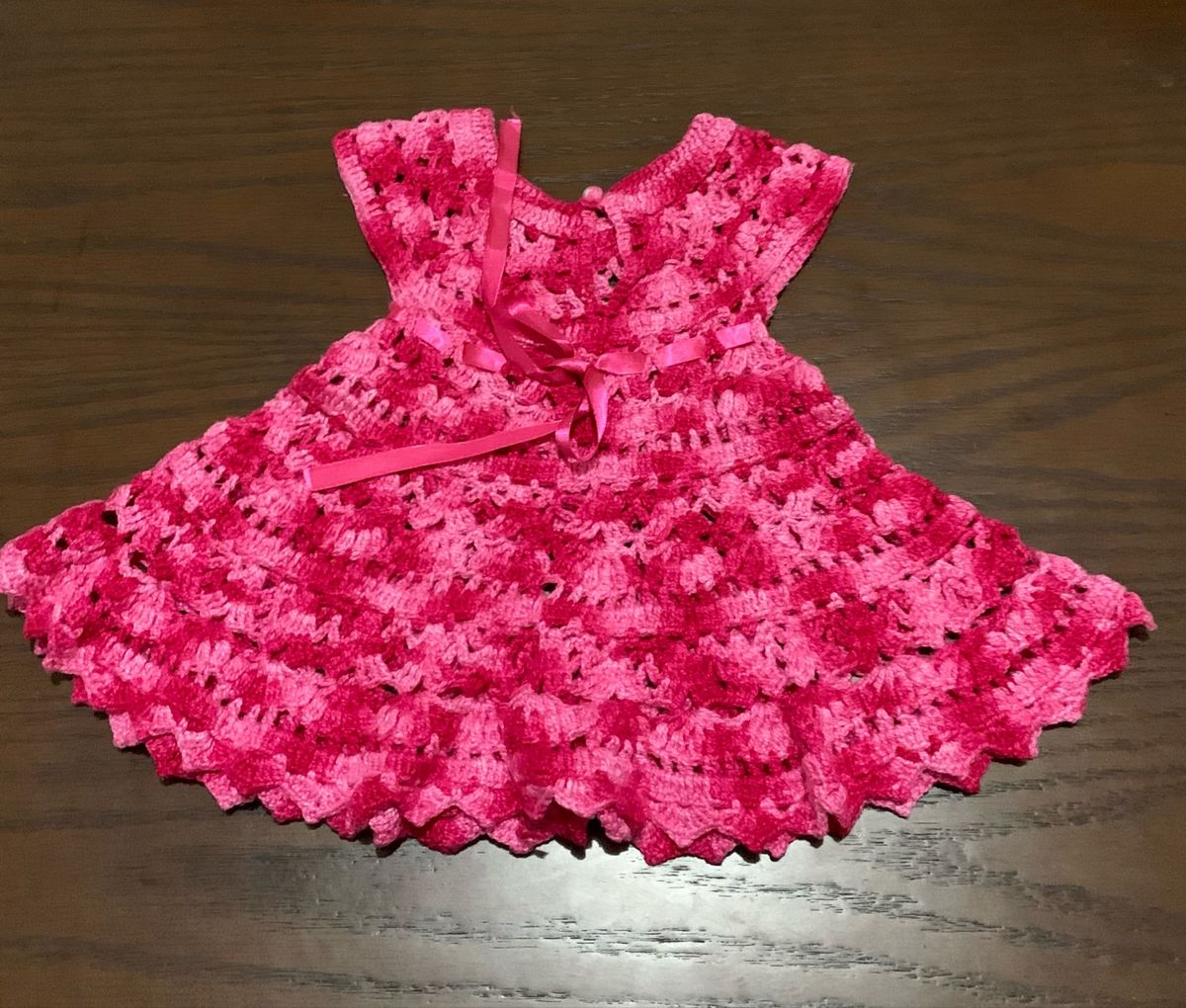 Vestido de store croche para bb