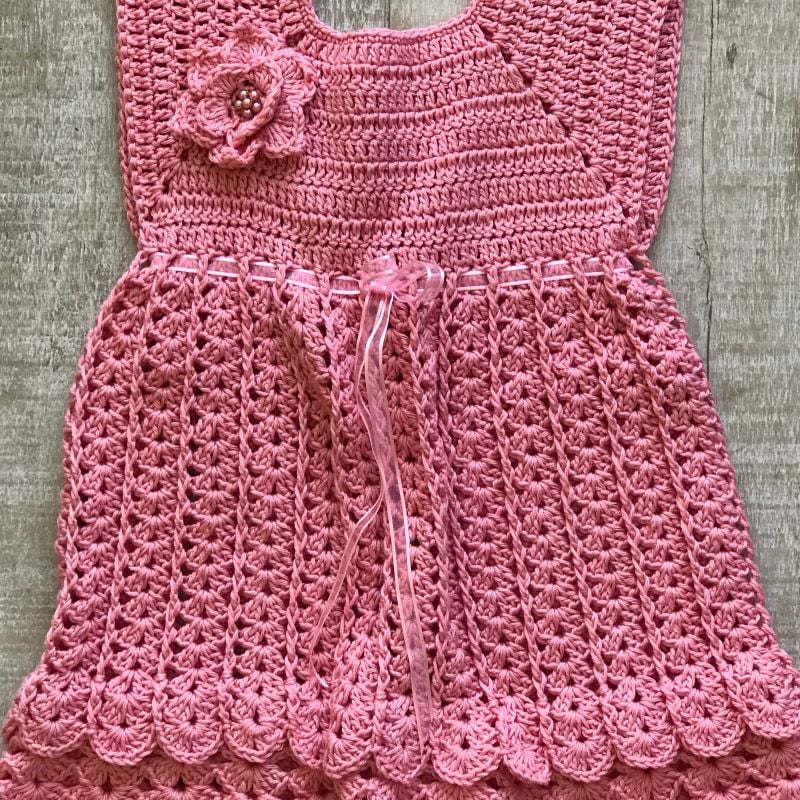 Vestido de croche para sales menina