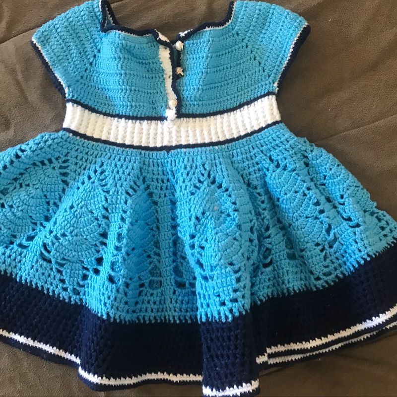 Vestido Infantil de Crochê, Roupa Infantil para Menina Sereia Baiana Nunca  Usado 82157269